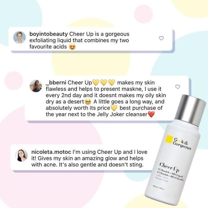 Geek And Gorgeous Cheer Up 30 Ml (6% Mandelic + Bha)