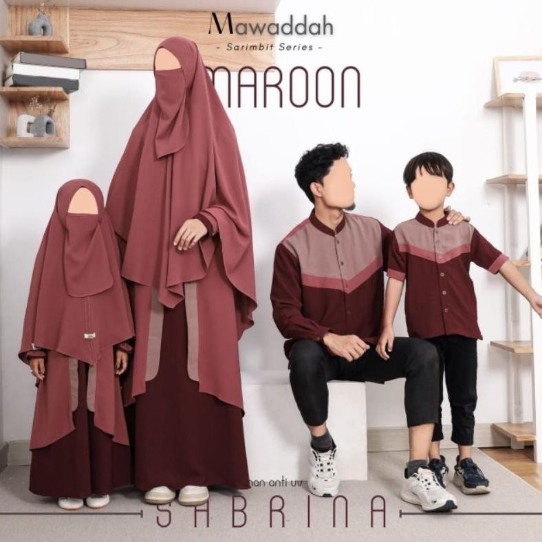 SARIMBIT Mawaddah by Gerai mika | Baju lebaran couple sekeluarga terlaris murah koko anak gamis anak