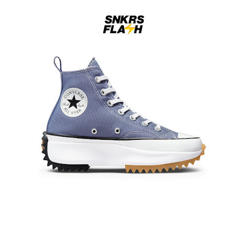 CONVERSE Run Star Hike Slate Lilac Black White Sepatu Sneakers Pria - A03702C - Size 39