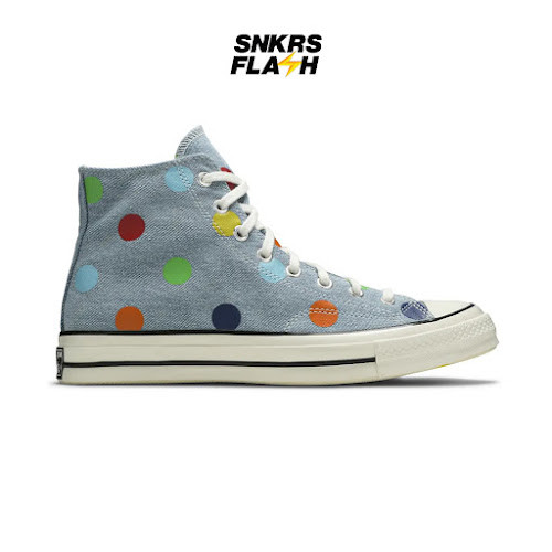 CONVERSE Ct 70 Hi Golf Wang Denim Polka Dots Sepatu Sneakers Pria - 170011C - Size 42.5