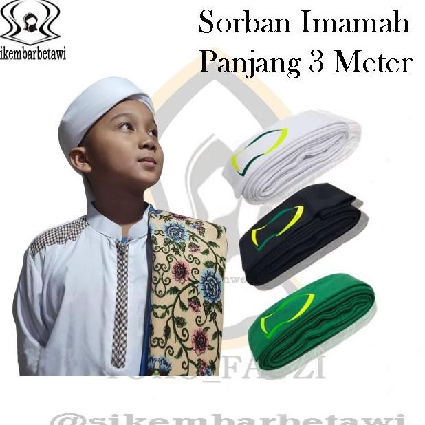 SORBAN IMAMAH PANJANG 3 METER IMAMAH PUTIH 3 METER SORBAN IMAMAH PANJANG 3 METER SORBAN IMAMAH
