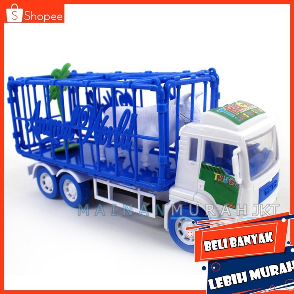 MAINAN ANAK TRUCK ISI HEWAN HEAVY MACHINE ST2044 TRUK PENGANGKUT HEWAN SAPI KURBAN DAN HEWAN LAINYA 