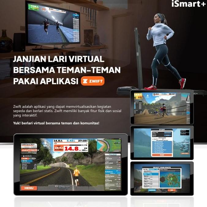 Twen Ismart Walking Pad Running Pad Treadmill Listrik Treadmill Elektrik Motorized Treadmill Termura