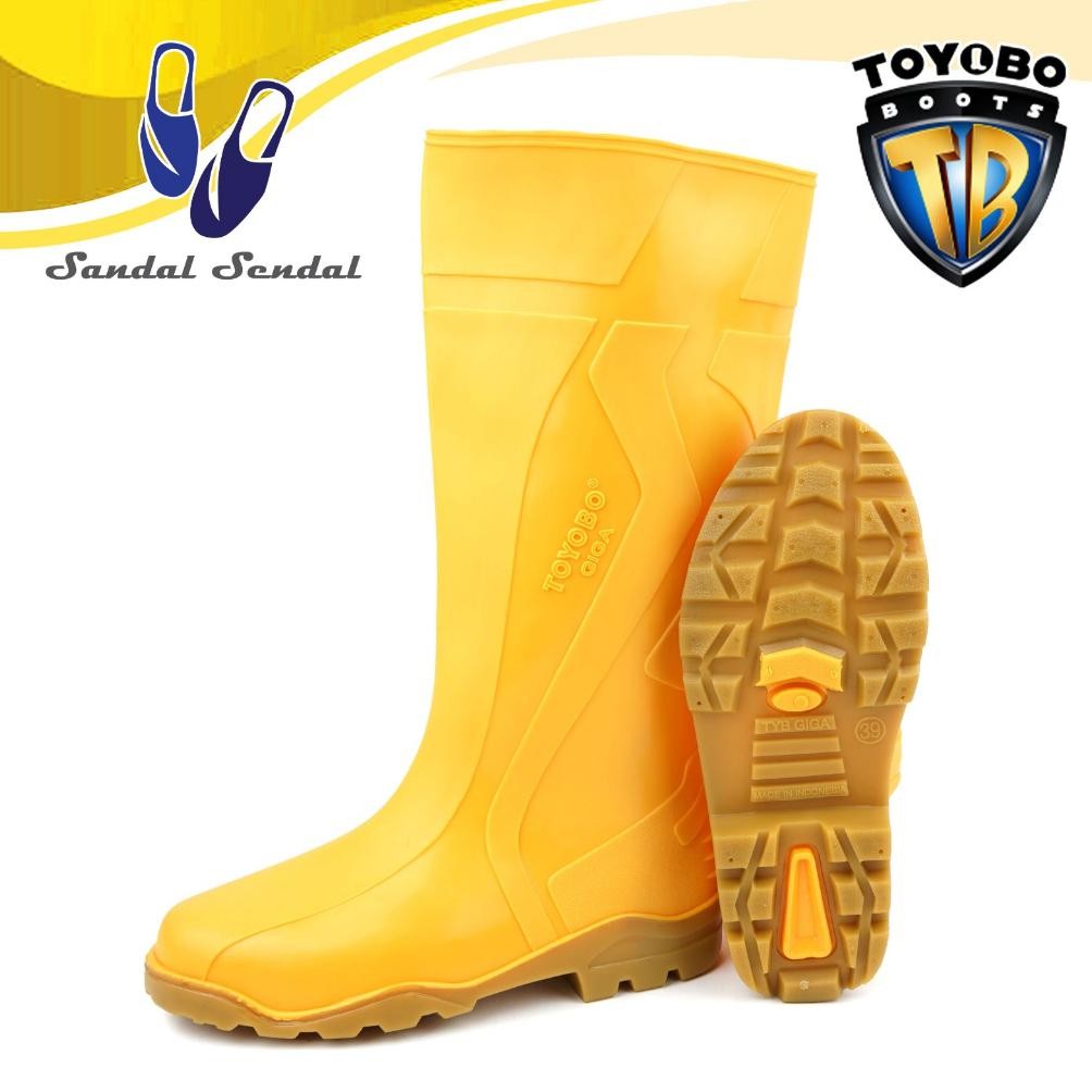 Sepatu Boots Tinggi TOYOBO RANDOM Sepatu Boot Proyek Perkebunan Industri Karet Lokal Ringan