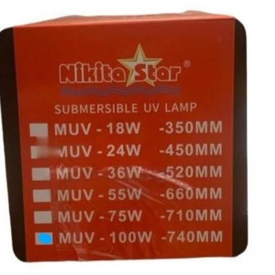Lampu Uv Nikita Star 100Watt Tabung Besar Muv 100 Kolam Aquarium