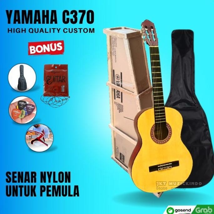 baru gitar klasik yamaha c370 custom string nylon untuk belajar