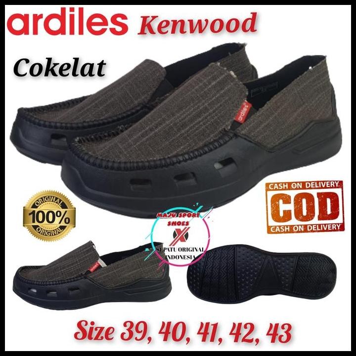 Terlaris Ardiles Kenwood / Sepatu Slip On Pria Ardiles / Sepatu Slip On Karung Shoes Flat Karet Good