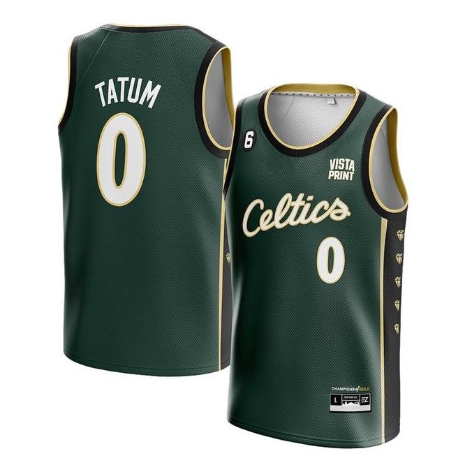 Sale Jersey Jayson Tatum Boston Celtics Hijau Tua City Basket Baju Nba
