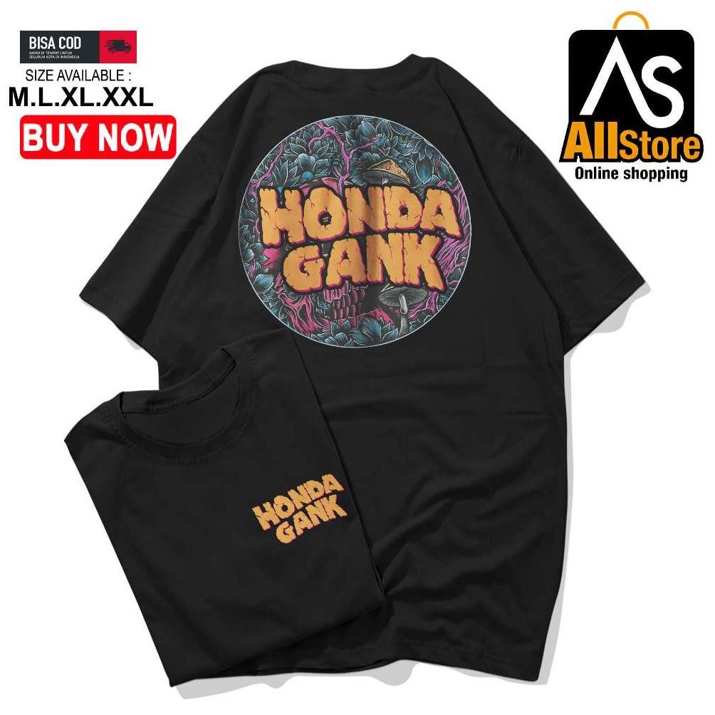 Promo Kaos Atasan Pria Cowok Honda Gank Gank Herek Herex Jatim Distro Original Sujusake Apparel Mura