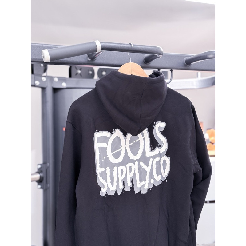 Fools Hoodie Zipper Font Agleria | Jaket Resleting Pria