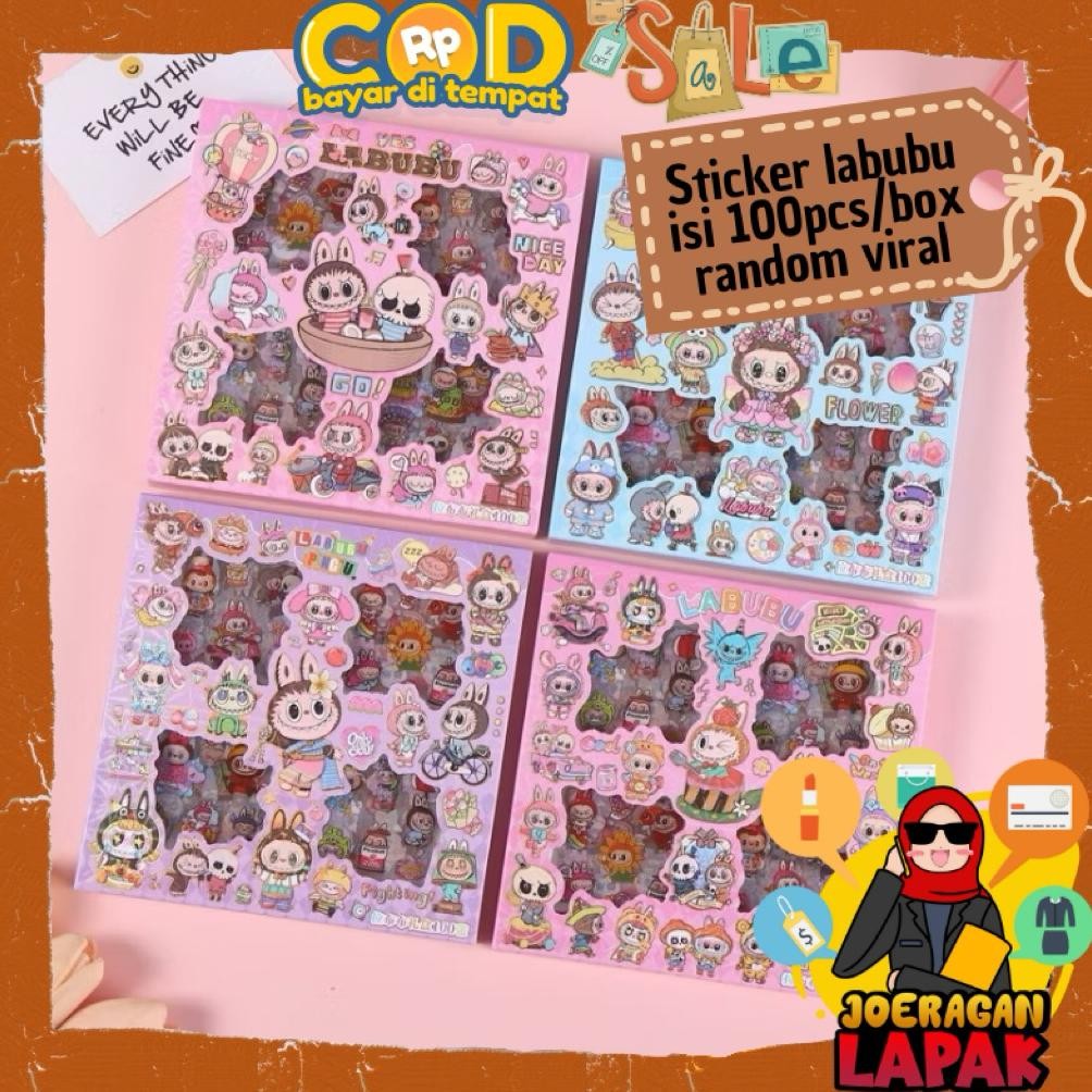 

Joeraganlapak Stiker Labubu Isi 100 Lembar Sticker Original Viral Kekinian Random Tempelan Botol Laptop Gelas Karakter Box Murah Stok Baru