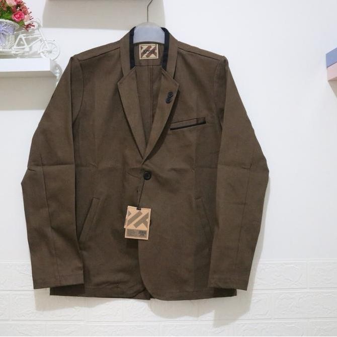 jas masa kini /Blezer pria /semi jas hitam JS