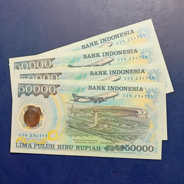 Uang Kuno 50000 Rupiah Soeharto 1993 Polimer Unc Original Dan Terpercaya