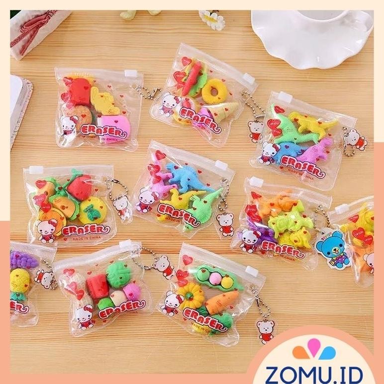 

Joeraganlapak 1Set Pencil Eraser Food Fruit Penghapus Pensil Bentuk Buah Dan Makanan Baru