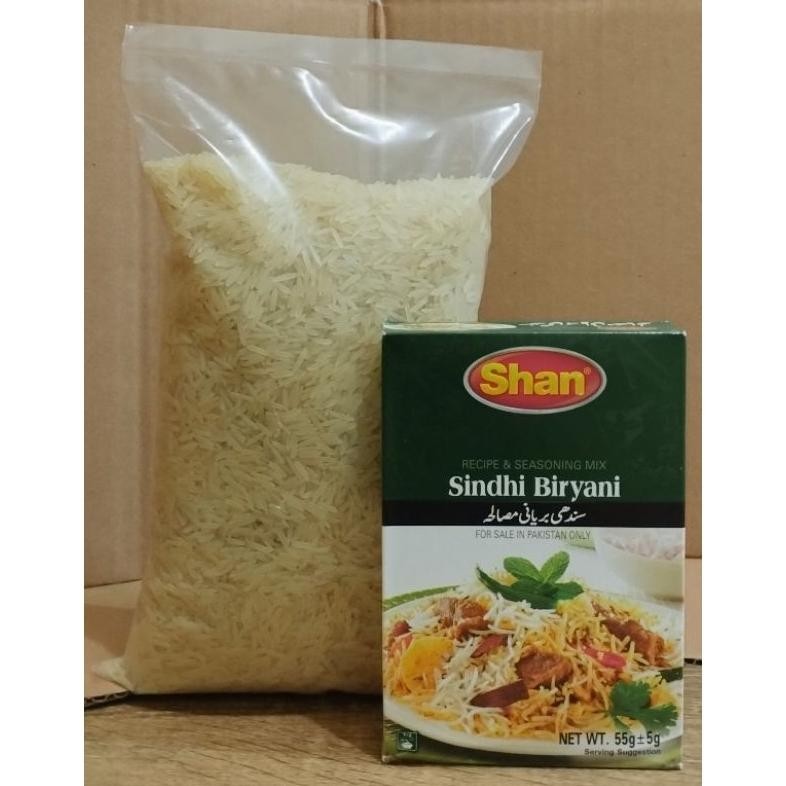 

Paket Nasi Briyani ( Basmati 1kg + Bumbu Briyani Shan ) RB10