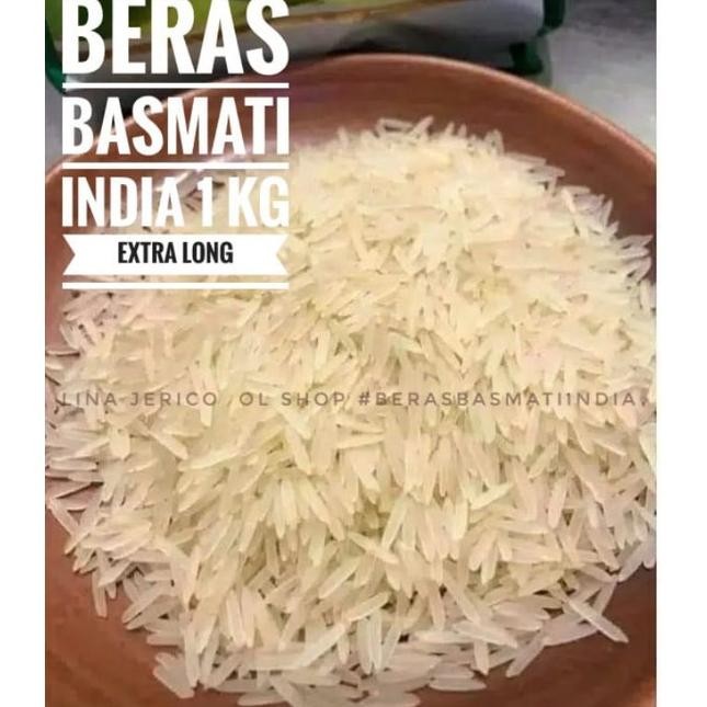 

BERAS BASMATI INDIA khas ARAB 1 kg. kwalitas bagus premium RB10