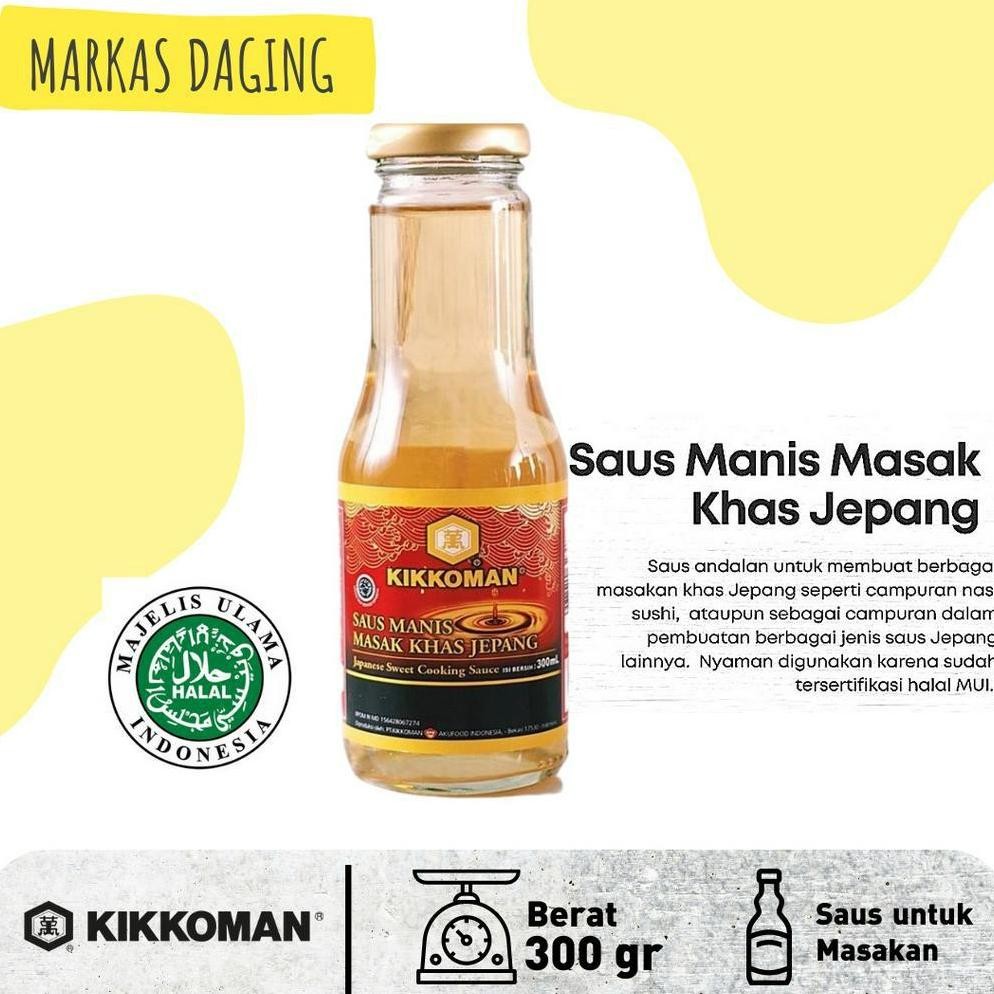 

KIKKOMAN SWEET COOKING MIRIN HALAL KEMASAN BOTOL BELING 300gr - Markasdaging RB10