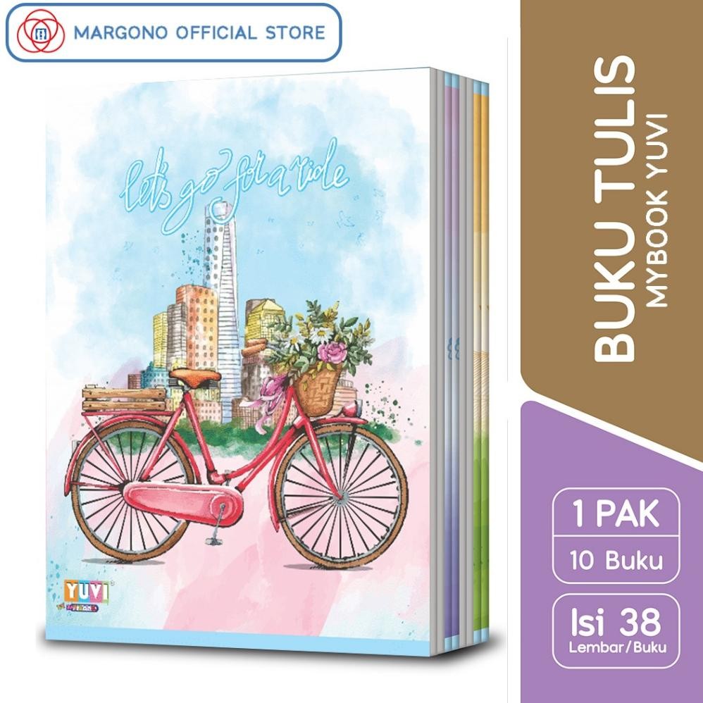 

My Book Yuvi Buku Tulis Vintage Bike Aestetik Korea 38 Lembar - 10 Buku
