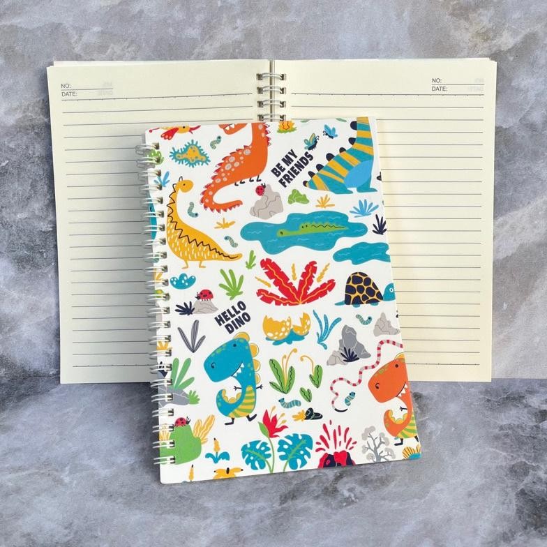 

Buku Ring A5 Karakter Dino Dinosaurus Notes Binder Tulis Karakter Lucu Tulis Terlaris