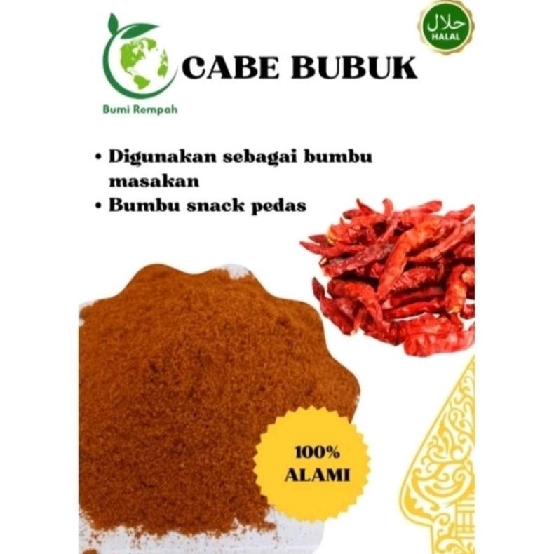 

Cabe bubuk, Chilli powder (1 kg) RB10