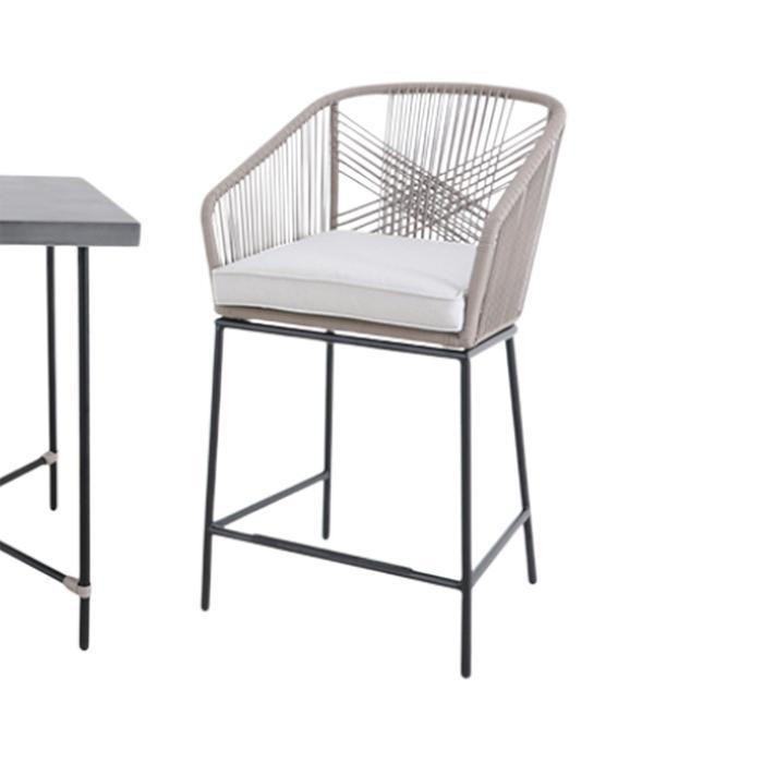 Informa Sl Yorick Set Kursi & Meja Bar - Krem Beige Bar Stool Kursi Kafe Bartending Bar Table Meja M