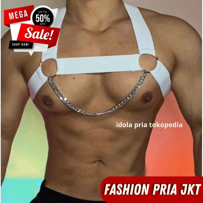 BODY HARNESS PRIA DENGAN RANTAI / BODY HARNESS PRIA DENGAN RANTAI BEST SELLER 