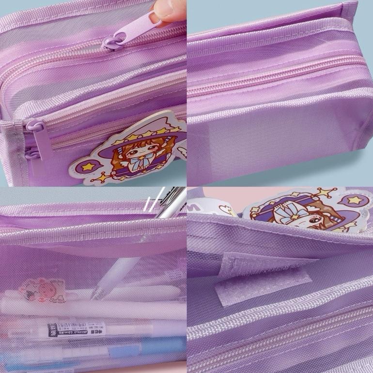 

Me41 Kawaii Large Capacity Pencil Case Cute Tempat Pensil Besar Isi Banyak