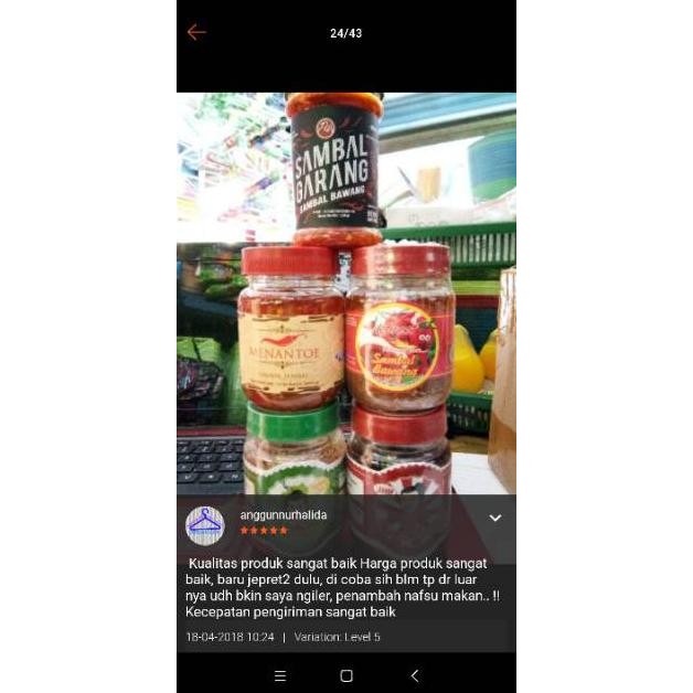 

SAMBAL / SAMBEL BAWANG TERI EBI PEDAS CAP MERTUA DISTRIBUTOR BANDUNG MURAH RB10