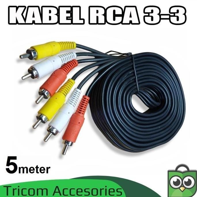 New Collection  Kabel Rca 5M / Kabel Rca 3-3 5 Meter