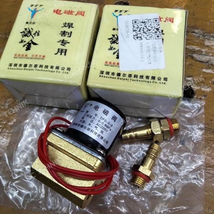Terlaris Solenoid Valve mini Katup LAS ARGON DF2-3-B AC220V DC24V AC36V SALE