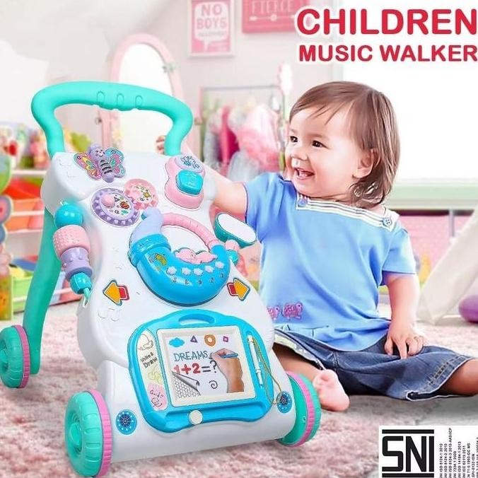 Mainan Anak Dorongan bayi / Push Walker Musical Dorongan Anak Belajar Jalan AU02