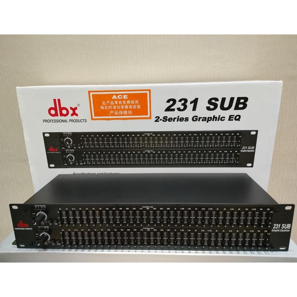 equalizer dbx231sub / dbx 231sub / dbx231 plus subwoofer grade A