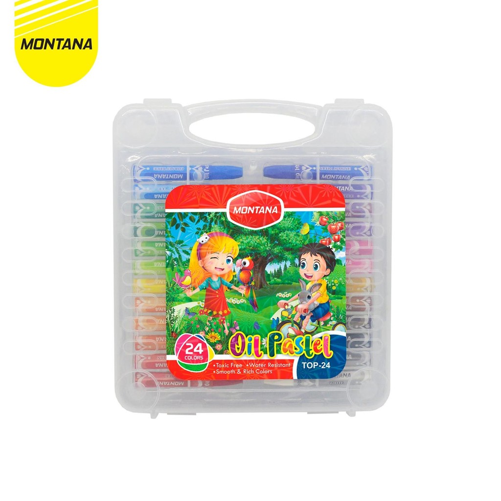 

MONTANA OIL PASTEL KRAYON MINYAK 24 WARNA WATER RESISTANT ALAT MEWARNAI TOP24B