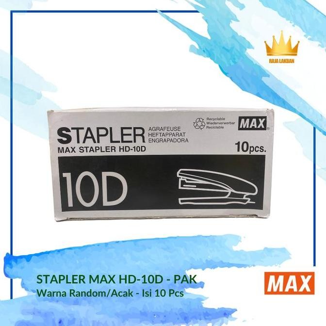 

Stapler Staples Hekter Cekrekan Max Hd-10D - Pak 10 Pcs Co