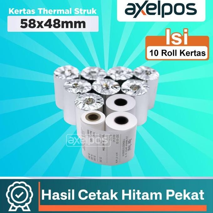 

Kertas Thermal Struk Kasir 57X48Mm Isi 10 Roll Co