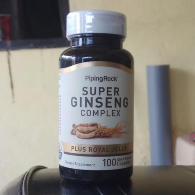 

Pipingrock Piping Rock Ginseng Gingseng Royal Jelly Super Complex Original Produk