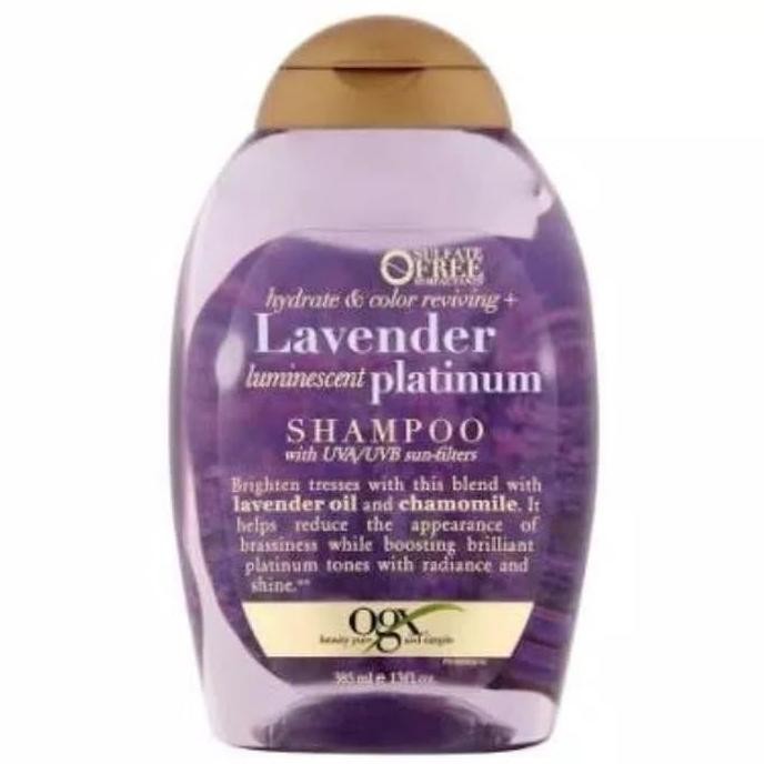 Ogx Lavender Luminescent Platinum Shampoo 385 Ml Original Produk