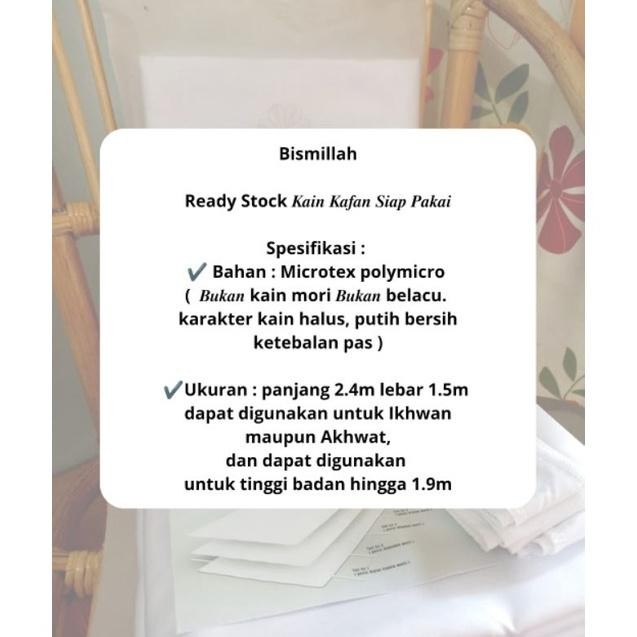 Shadeeqa project Kain Kafan Standar Laki-laki Atau perempuan | Kain kafan Instan Shadeeqa Project Ka