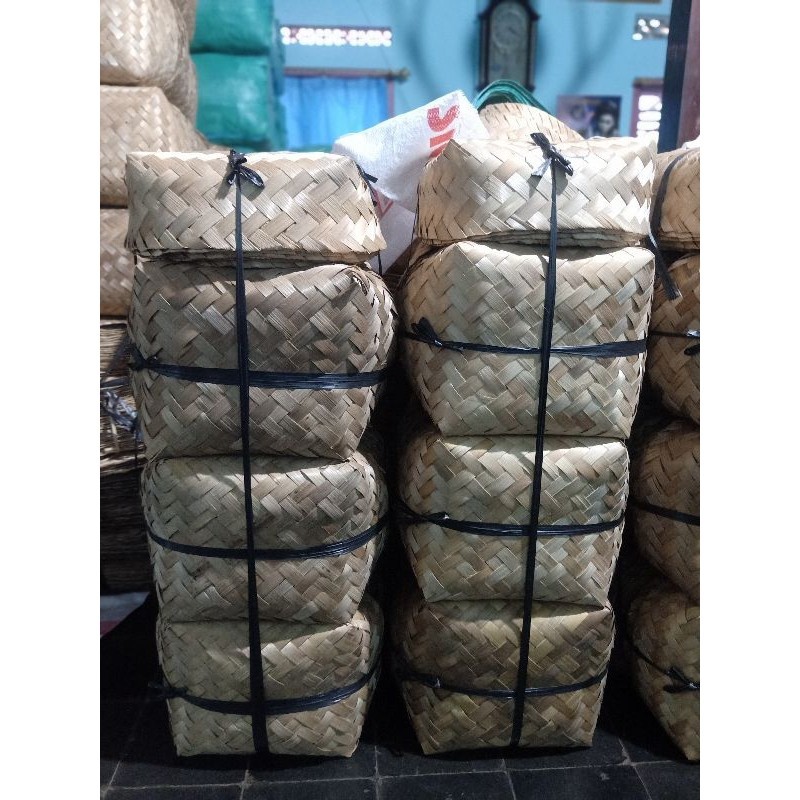 Besek Jumbo 30X30X15 Besek Walet Bakul Bambu Besek Kepang Free Ongkir