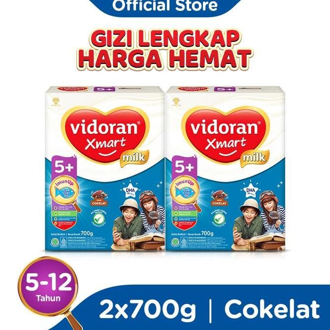 

Vidoran Xmart 5+ Imun Up Susu Formula All Variant [700 g] / 2 pcs - Exp : 10.2026 KS