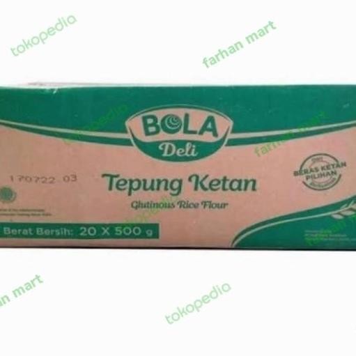 

Tepung Ketan Bola Deli Gr 1 Dus Isi 20