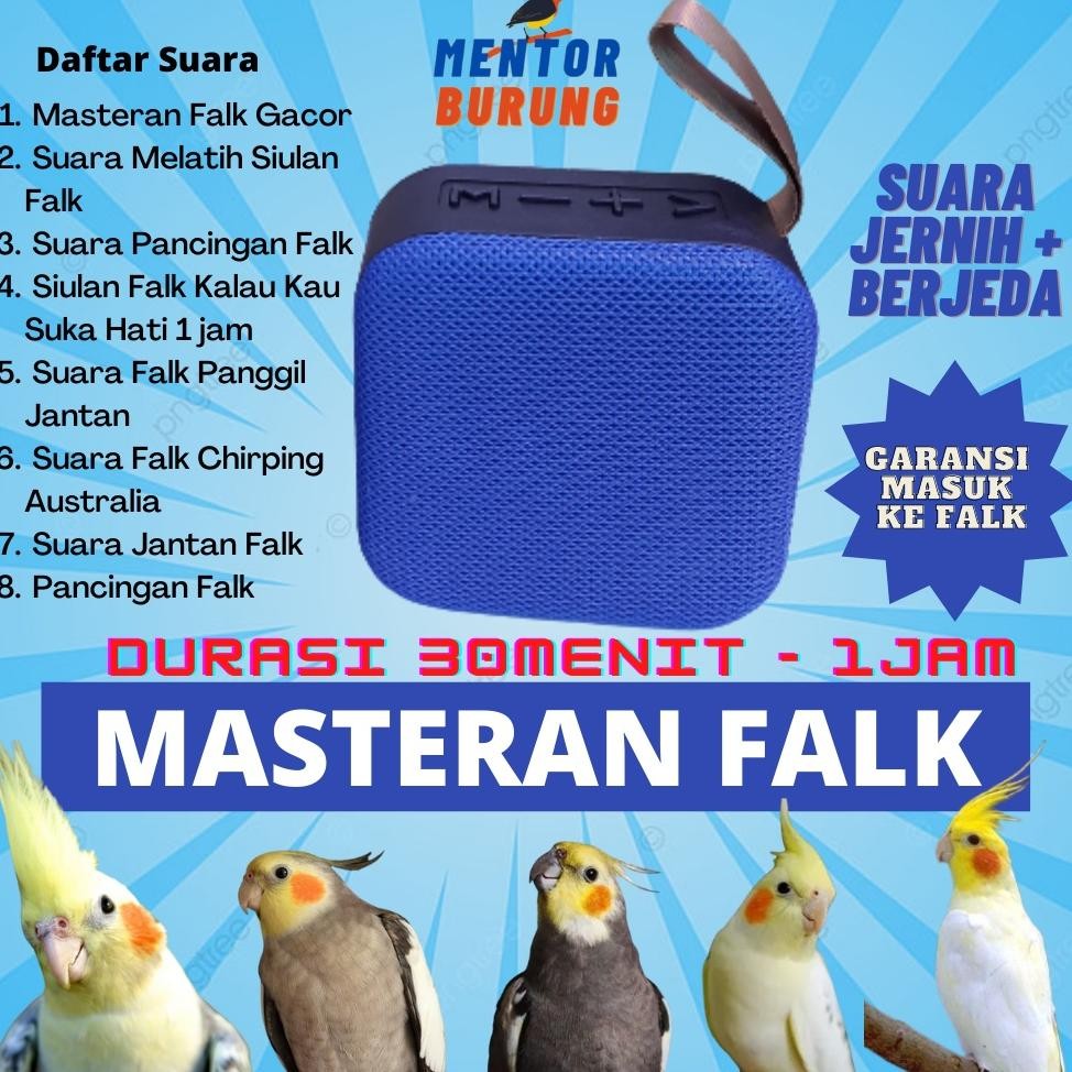 Speaker Masteran Burung Falk Parkit Australia Beo Kakatua Cockatiel Gacor Jernih Berjeda Mp3 Mastera