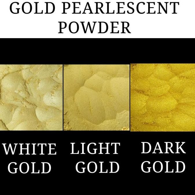 

TERBARU - BUBUK GOLD POWDER PEARLESCENT PIGMEN POWDER PEWARNA METALIK 1KG
