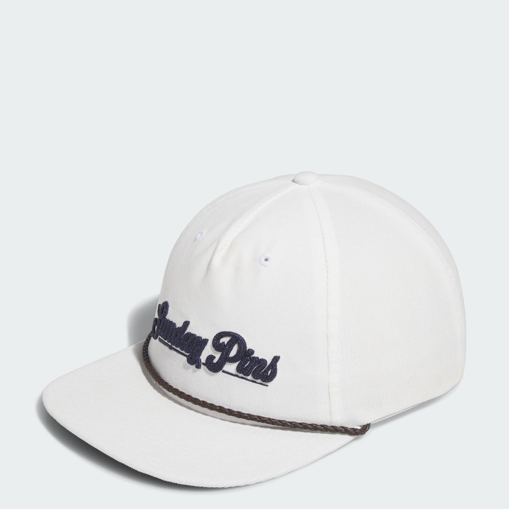 adidas Golf Leather Cord Corduroy Hat Men White IM9235