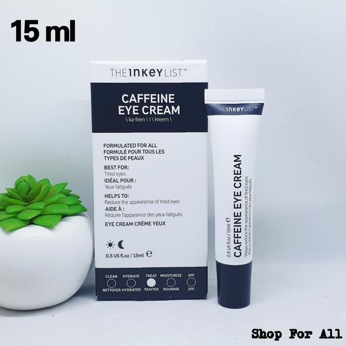 NEW THE INKEY LIST Caffeine Eye Cream 15 ml (Full Size)