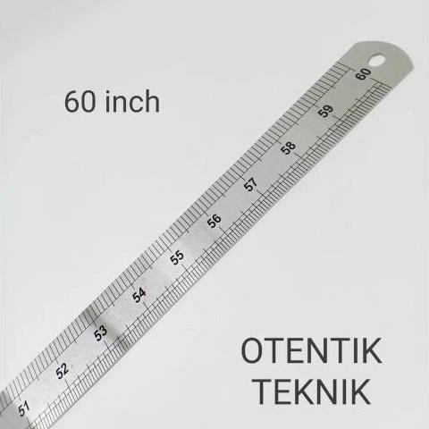 

PENGGARIS BESI 150 CM - 1500 MM - 1 KOMA 5 METER - STEEL RULER 60 INCH murah
