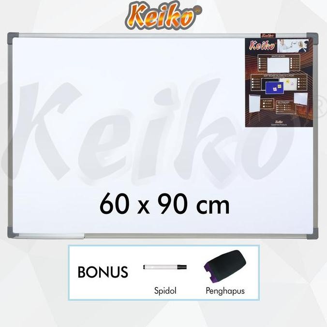 

TERLARIS - Papan Tulis Whiteboard Gantung Single Face Keiko 60 x 90 cm