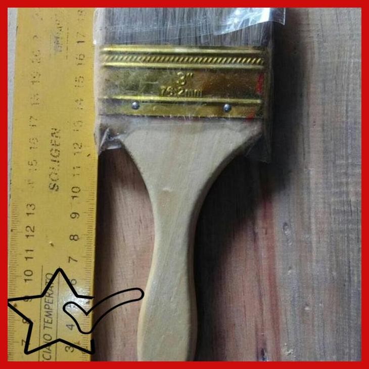 

[DMS] KUAS CAT PAINT BRUSH GAGANG KAYU SERBA GUNA 3