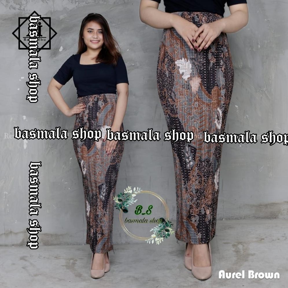 ROK PLISKET BATIK / ROK PLISKET / BAWAHAN KEBAYA / ROK KEBAYA / ROK WISUDA / PISANG MERAH