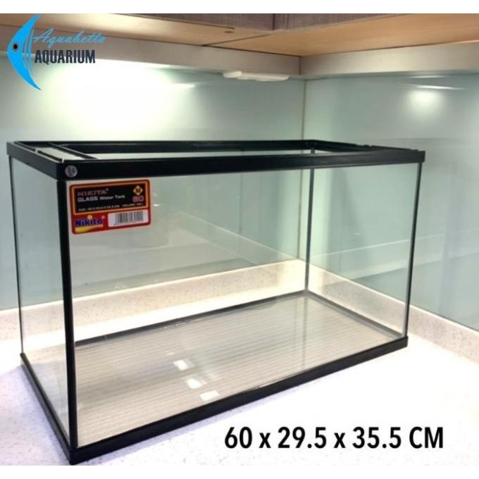 Aquarium Nikita 60Cm Akuarium Ns 60 Liter Glass Water Tank 60X30X36 Cm